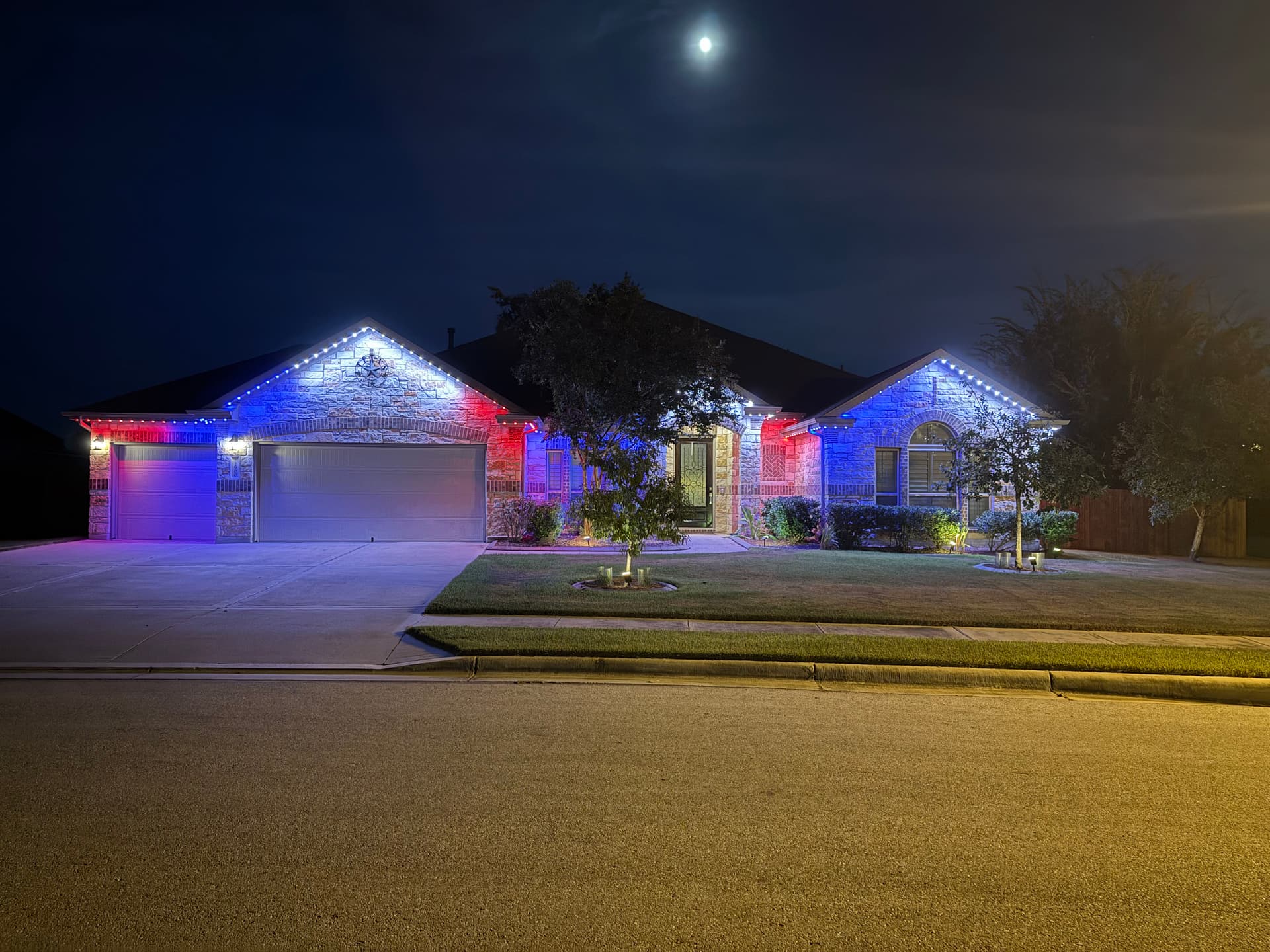 Gallery photos for Cheap Amazon Strip Lights Replaced With Permanent Architectural Lighting in Plymouth: Image #1